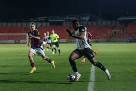Gateshead FC in action against Newcastle United. 