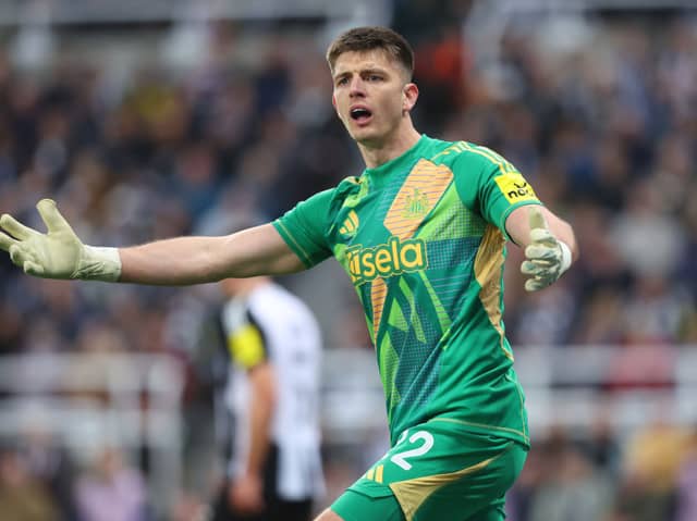 Newcastle United goalkeeper Nick Pope. Pope was not pictured in training ahead of the clash with Southampton.