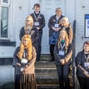 Dr Angela Brown (furthest right) with members of the Training in Care team outside of their head office, in South Shields.