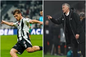 Besiktas manager Ole Gunnar Solskjaer and striker Semih Kiliscoy. Kiliscoy has been linked with a move to Newcastle United this month.