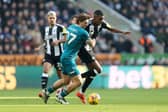 Bournemouth defender Illia Zabarnyi in action against Newcastle United. The Magpies have been linked with a move for the Ukrainian.