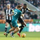 Bournemouth defender Illia Zabarnyi in action against Newcastle United. The Magpies have been linked with a move for the Ukrainian.