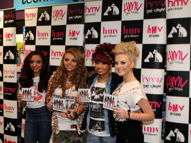 Little Mix were pictured during their CD signing session at the King Street store in 2011.