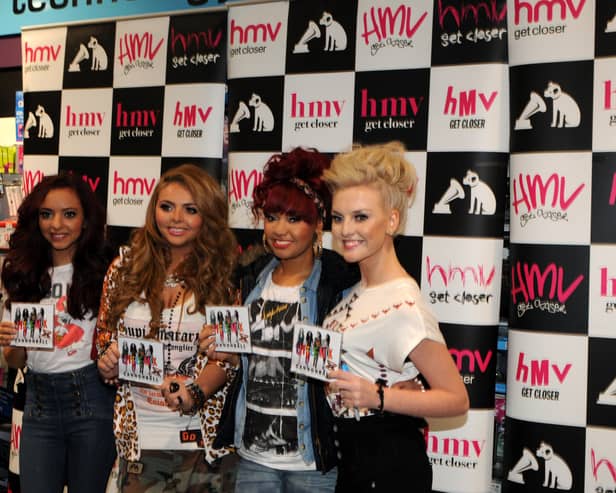 Little Mix were pictured during their CD signing session at the King Street store in 2011.