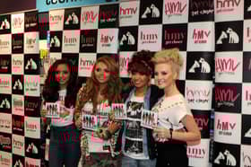 Little Mix were pictured during their CD signing session at the King Street store in 2011.