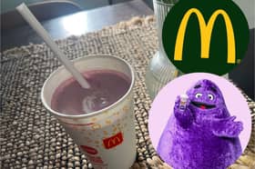 I tried the limited edition Grimace shake from McDonald's