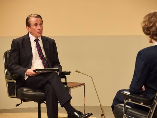Steve Coogan as Brian Walden in Brian and Maggie