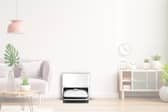 The Hobot Legee D8 pairs up with a base station called "Lulu" which washes and dries its mops