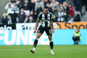 Jacob Murphy celebrates scoring for Newcastle United. 