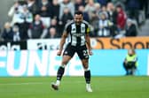 Jacob Murphy celebrates scoring for Newcastle United. 