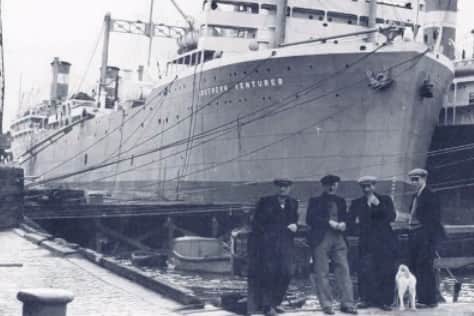 A whaling ship which brought stocks to South Tyneside in post-war Britain.