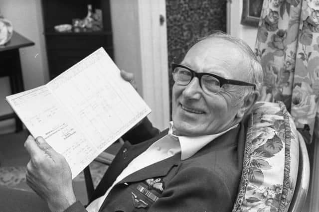 Tom Elliott with his glider licence which he got after just a few hours training in 1983.