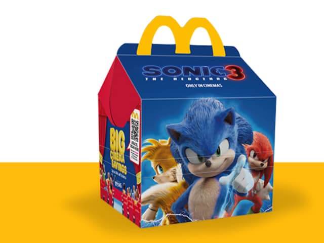 The new Sonic 3 McDonald's Happy Meal