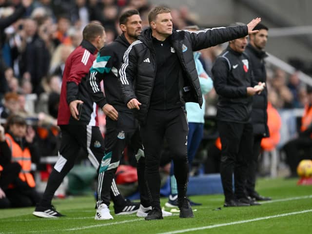 Newcastle United head coach Eddie Howe