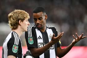 Alexander Isak had a goal disallowed against Arsenal.