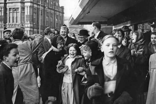 Flashback to 1963 and this dramatic scene in Jarrow shopping centre in March that year.