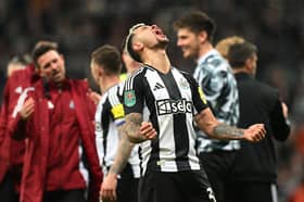 Bruno Guimaraes will lead Newcastle United at Wembley in the Carabao Cup final next month.