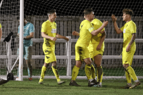 Boldon CA celebrate after scoring in their 1-0 win against Washington (photo Jess Kelly)