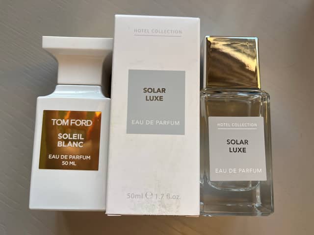 Aldi's Tom Ford dupe with the real thing