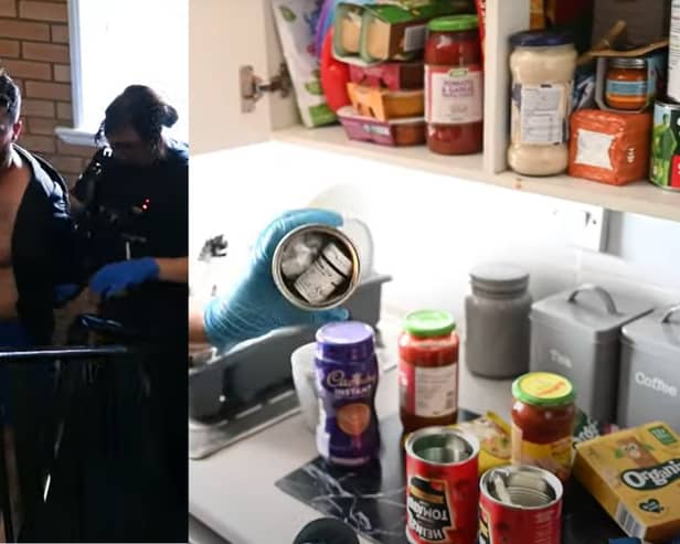 Police raid property and find £20k of illegal drugs.
