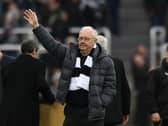 Former Newcastle striker John Tudor waves to the crowd during half time during the Premier League match between Newcastle United and Crystal Palace at St. James Park on April 06, 2019 in Newcastle upon Tyne, United Kingdom. (Photo by Stu Forster/Getty Images)