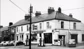 The Main Road Garage in East Boldon, seen here in a 1950s photo and with the clock in the picture.