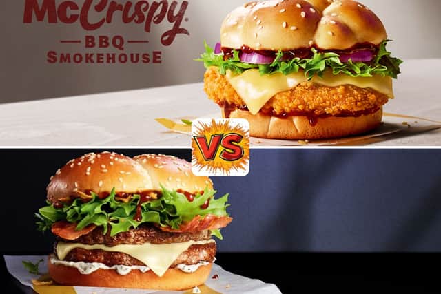   McDonald's BBQ Ranch Stack vs McCrispy BBQ Smokehouse  