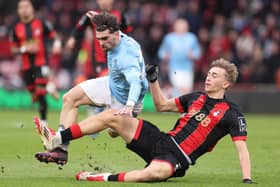 Dean Huijsen in action for AFC Bournemouth. 