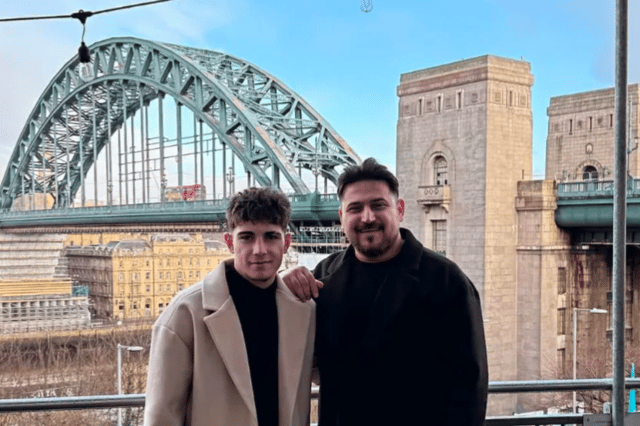 Baran Yildiz (left) and Batu Kaplan (right) at the Hilton Hotel in Gateshead.