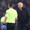 Arne Slot was shown a red card following Liverpool's draw with Everton.