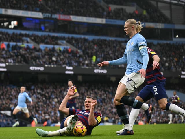 Erling Haaland was withdrawn against Newcastle United with a knock. 
