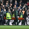 Nottingham Forest striker Taiwo Awoniyi was stretchered off against Exeter City in midweek