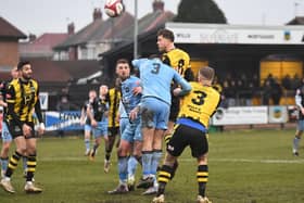 Hebburn Town fell to a 3-2 defeat against Northern Premier League Premier Division rivals Worksop Town (photo Tyler Lopes)
