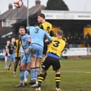 Hebburn Town fell to a 3-2 defeat against Northern Premier League Premier Division rivals Worksop Town (photo Tyler Lopes)