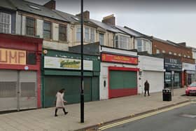 The row of shops in Fowler Street where a new takeaway has been granted permission to open
