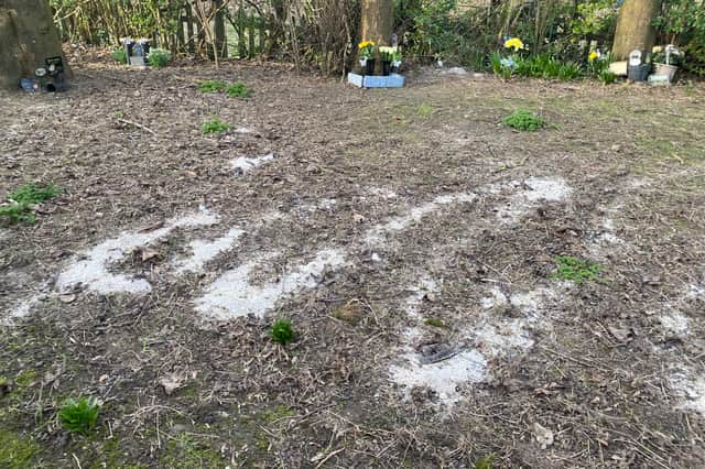 Ashes at Carleton Cemetery and Crematorium.