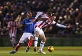 Isaac Hayden in action for Portsmouth