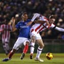 Isaac Hayden in action for Portsmouth