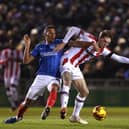 Isaac Hayden in action for Portsmouth
