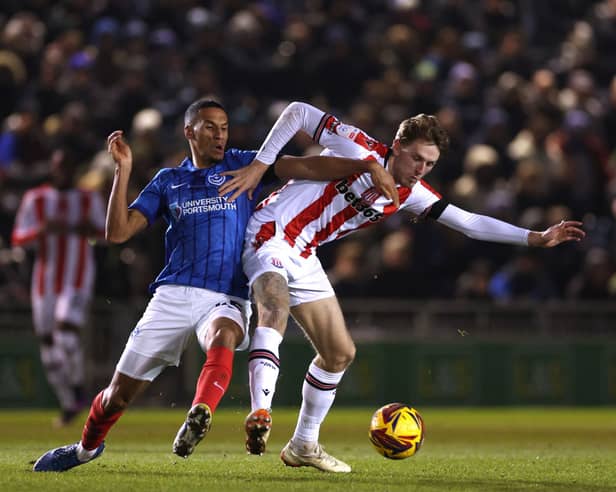 Isaac Hayden in action for Portsmouth