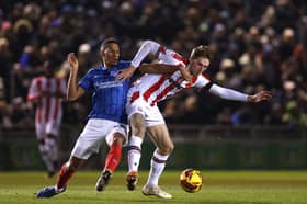 Isaac Hayden in action for Portsmouth