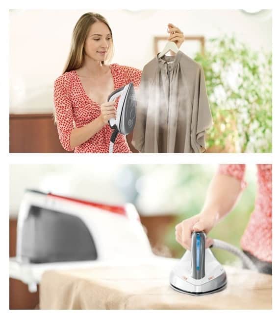 The Polti La Vaporella XT120C can be used to vertically iron clothes or curtains too