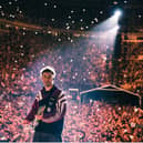 Sam Fender performed at the 2025 Brit Awards.