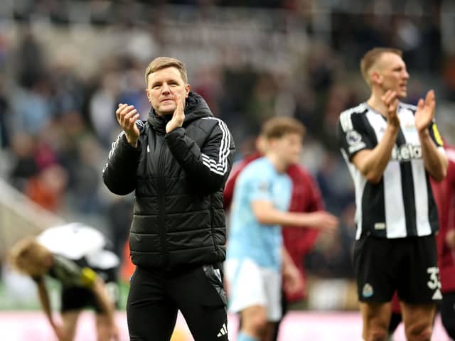 Newcastle United head coach Eddie Howe. 
