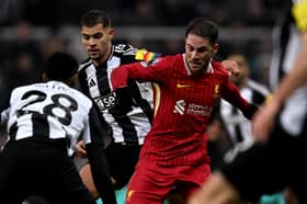 Alexis Mac Allister of Liverpool during the Premier League match between Newcastle United FC and Liverpool FC at St James' Park on December 04, 2024 in Newcastle upon Tyne, England. (Photo by Andrew Powell/Liverpool FC via Getty Images)