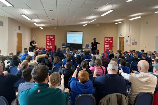 The Show Racism the Red Card event at Hetton Centre.