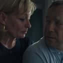 Adolescence. (L to R) Christine Tremarco as Manda Miller, Stephen Graham as Eddie Miller, in Adolescence.