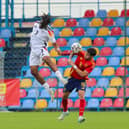 Antonio Cordero in action for Spain U19's