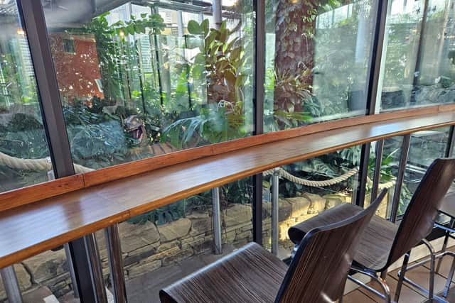 The cafe overlooks 2,000 plants 