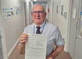 Chris Macklin who is celebrating 50 years of service to the NHS.